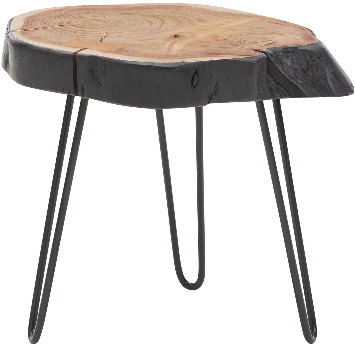 Cosmo Casa Bijzettafel - Massief acaciahout - Bruin - 40 x 32 x 40 cm