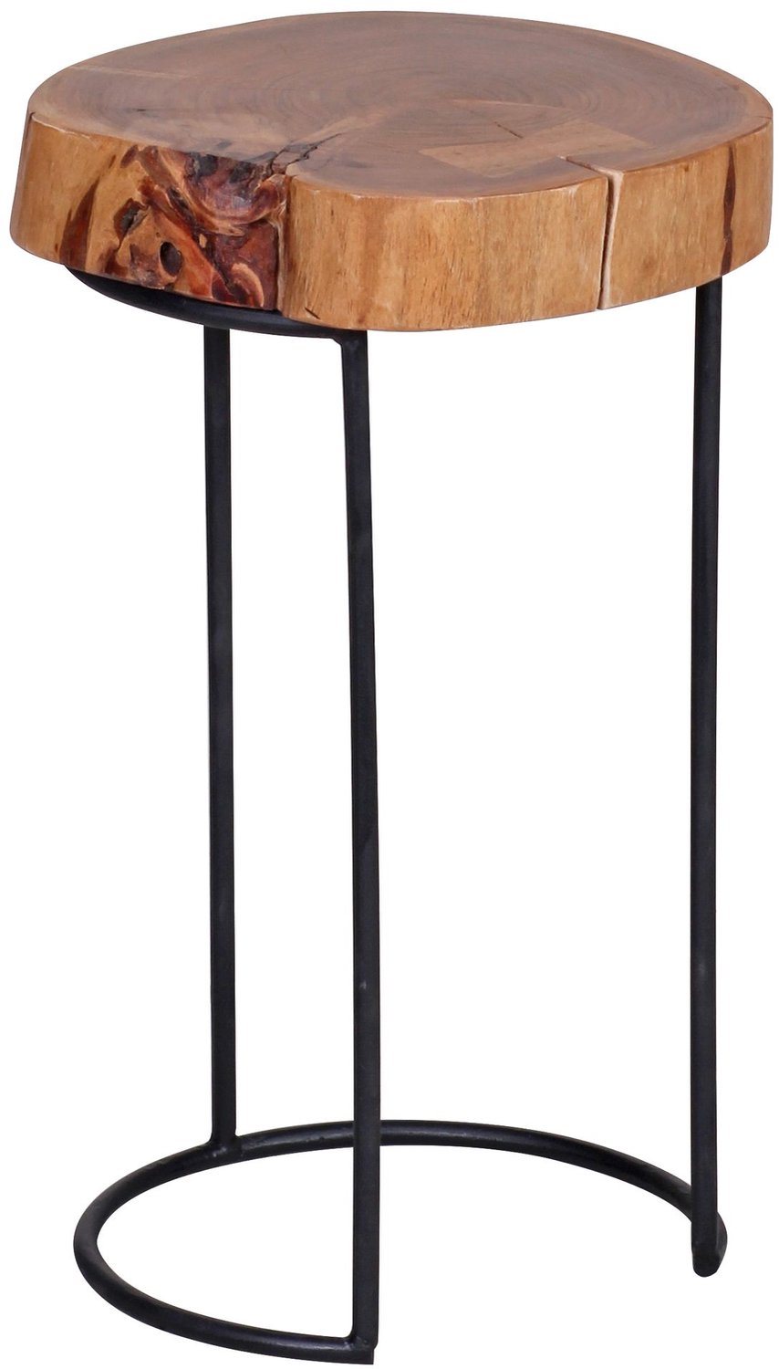 Cosmo Casa Bijzettafel - Massief acaciahout - 28 x 28 x 45 cm bruin