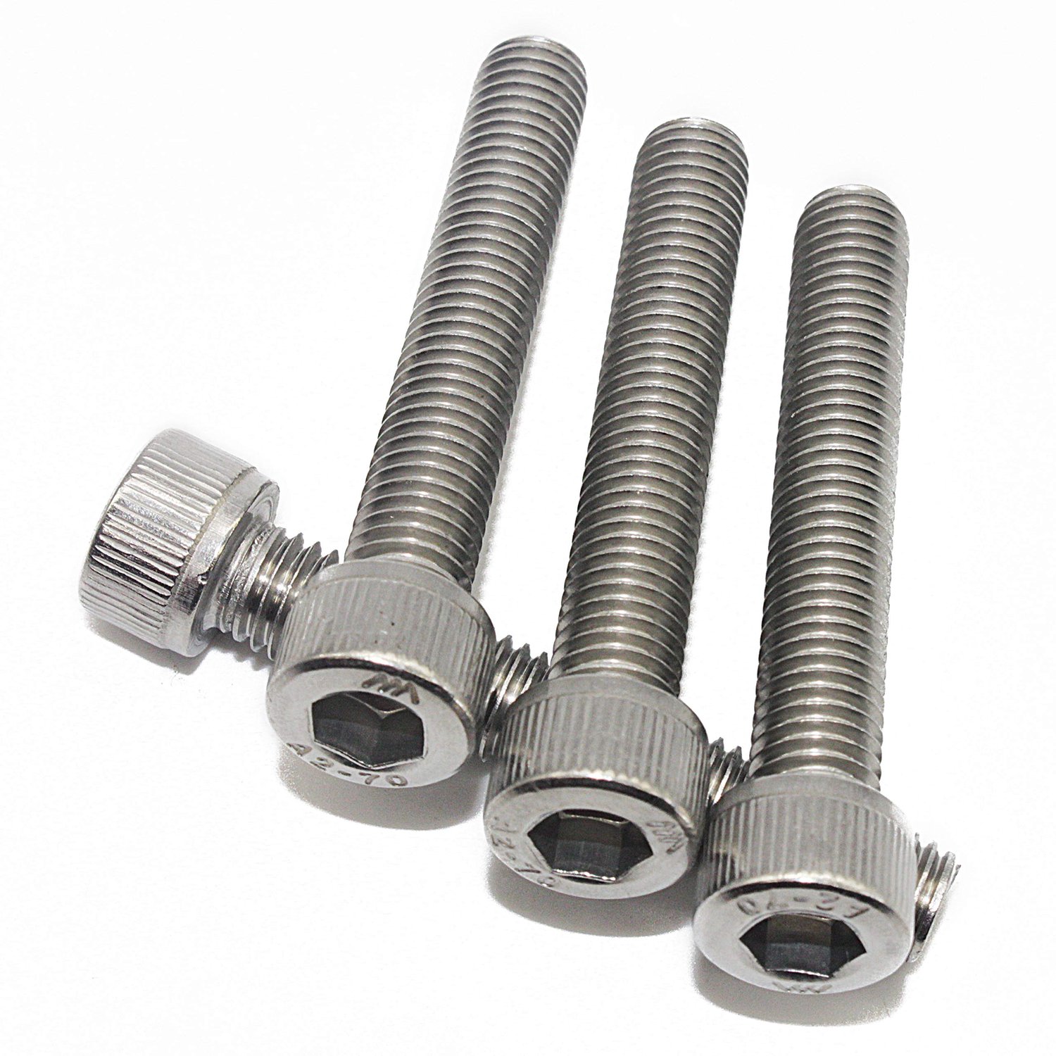 M6 X 50 Cilinderschroeven met Zeskant Inbus - Set van 10 A2 V2A
