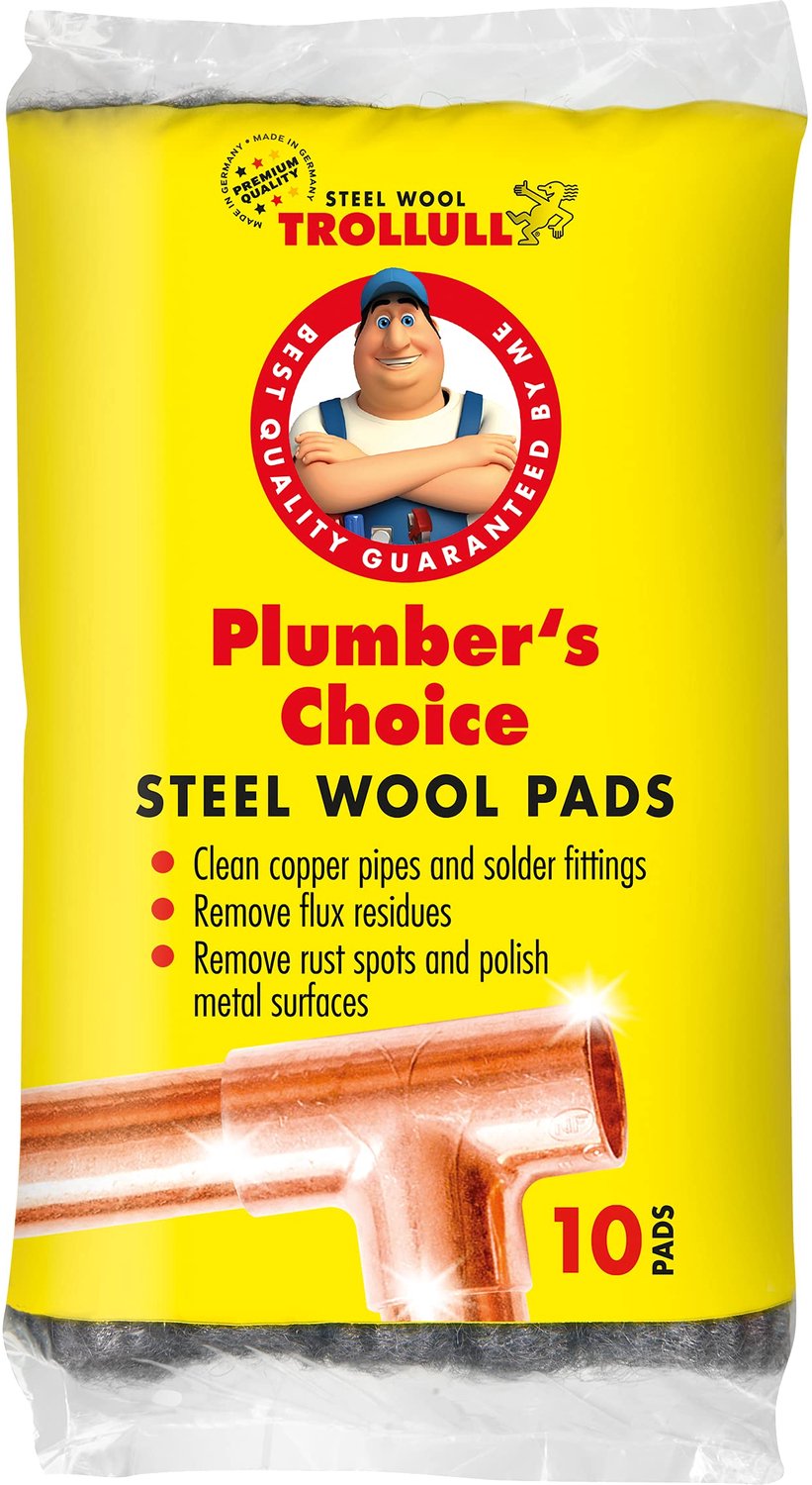 Staalwol Pads voor het Reinigen van Koperen Pijpen