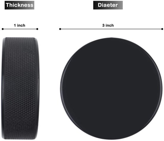 Set van 12 IJshockey Pucks voor Training en Oefening — afbeelding 5