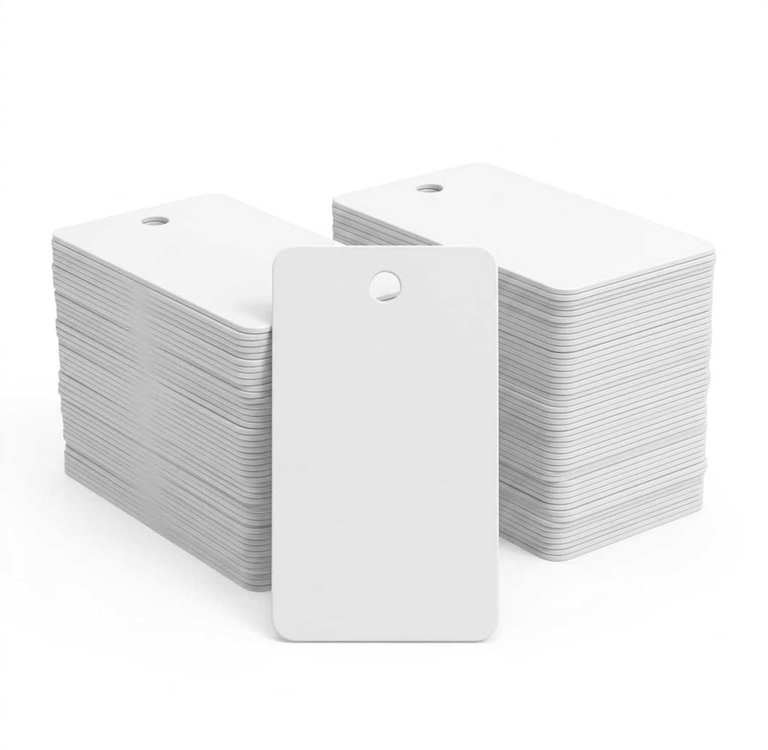 Kraft Papieren Cadeaulabels Set, Bruin, Ronde en Rechthoekige Vormen