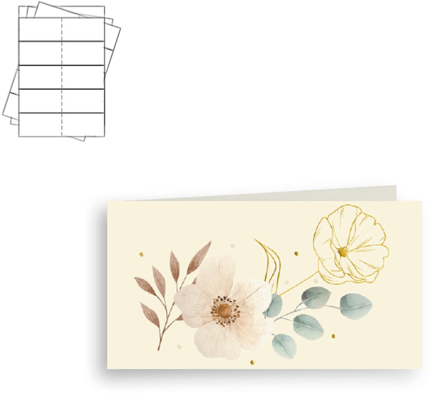 Elegante Gepersonaliseerde Cadeaukaarten - 300g Papier, 40 Stuks