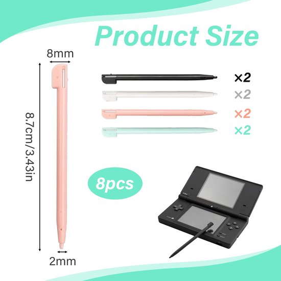 Set van 8 Stylus Pennen voor DS Modellen — afbeelding 5