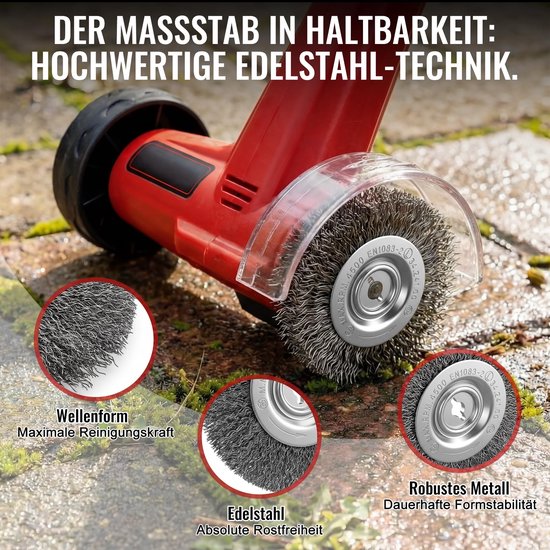 2-Pack Premium Roestvrijstalen Borstels voor Kitreinigers — afbeelding 4