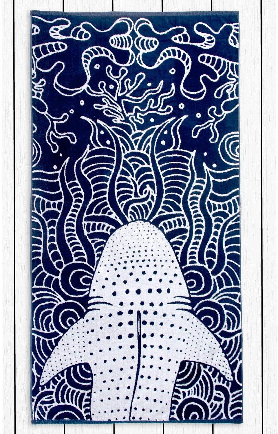 Zachte Bad- en Strandhanddoek 90x180 cm in Donkerblauw