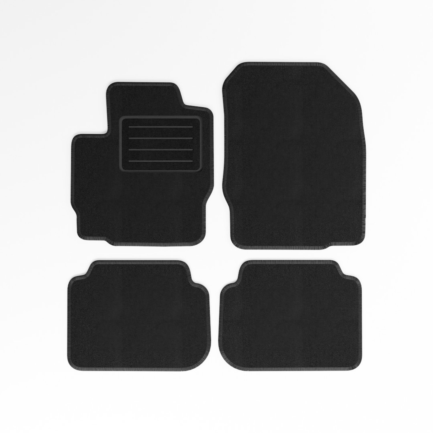 Mats4all | Naaldvilt automatten passend voor Mitsubishi Colt 3-deurs 2004-2008 | Antislip | Met versterking | 4-delig | Automatten | Mattenset