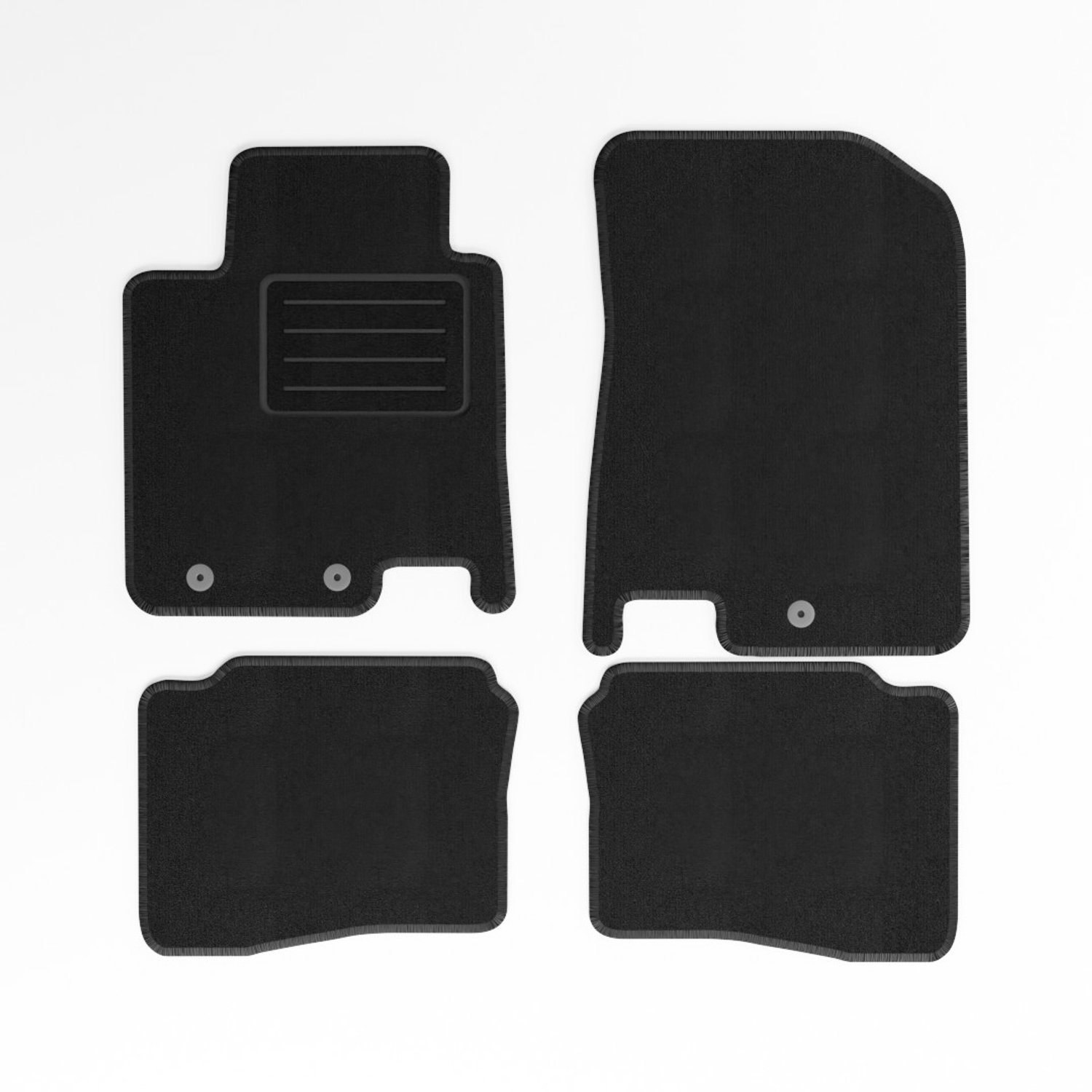Mats4all | Naaldvilt automatten passend voor Hyundai i20 2014-2020 | Antislip | Met versterking | 4-delig | Automatten | Mattenset