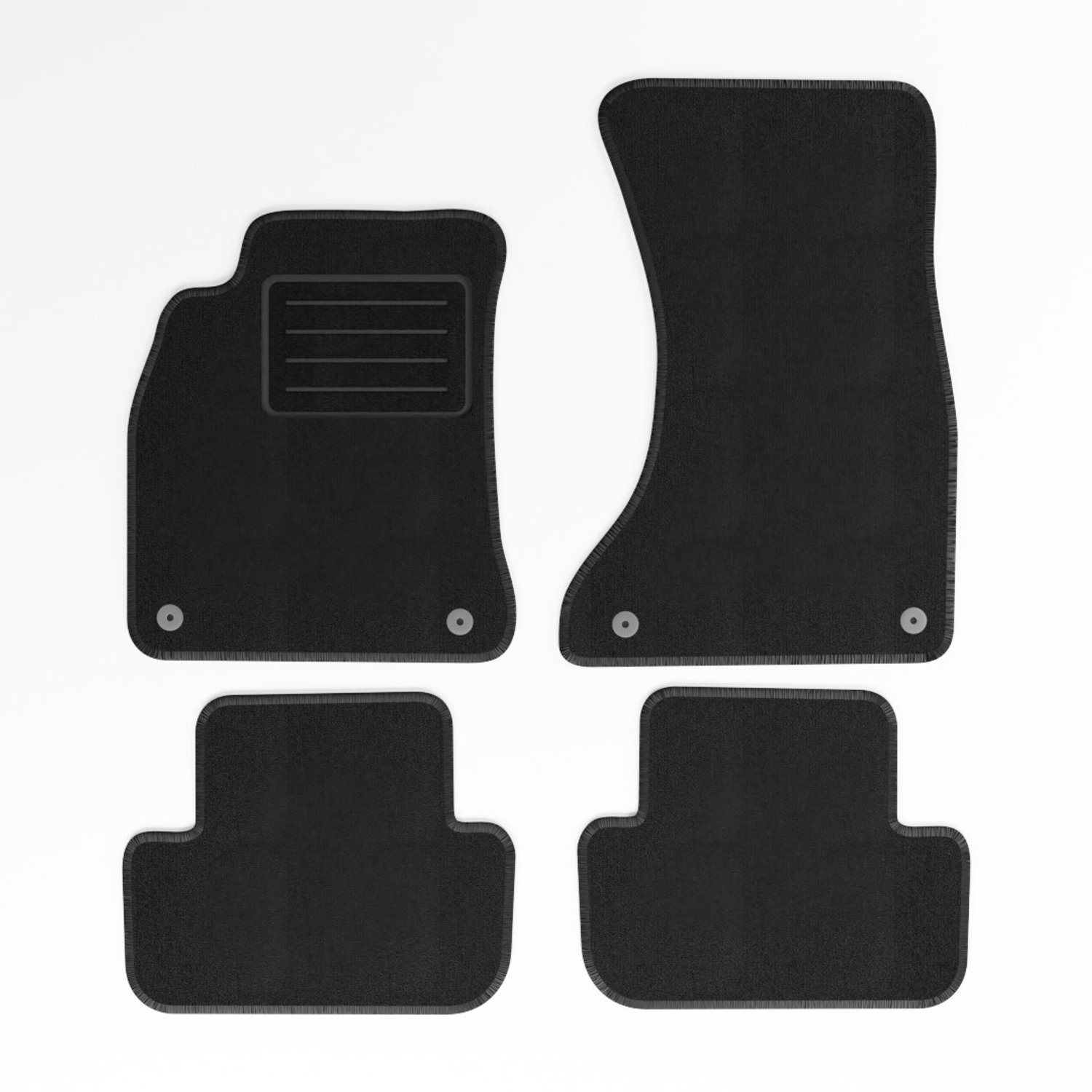 Mats4all | Naaldvilt automatten passend voor Audi A4 2007-2015 | Antislip | Met versterking | 4-delig | Automatten | Mattenset