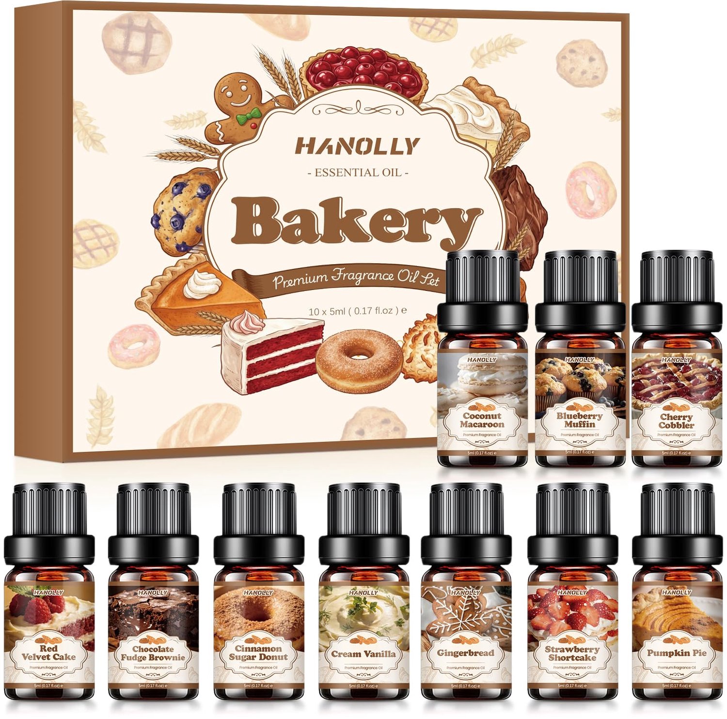 Essential Oils Set van 10 x 5ML - Aromatherapie Geuren voor Thuis