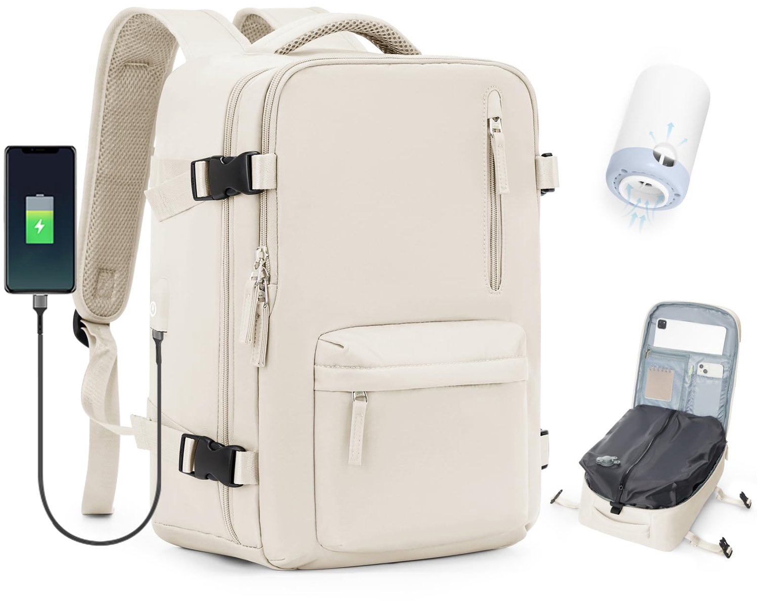 Draagbare Reistas voor Cabin Luggage met Laptop Compartment
