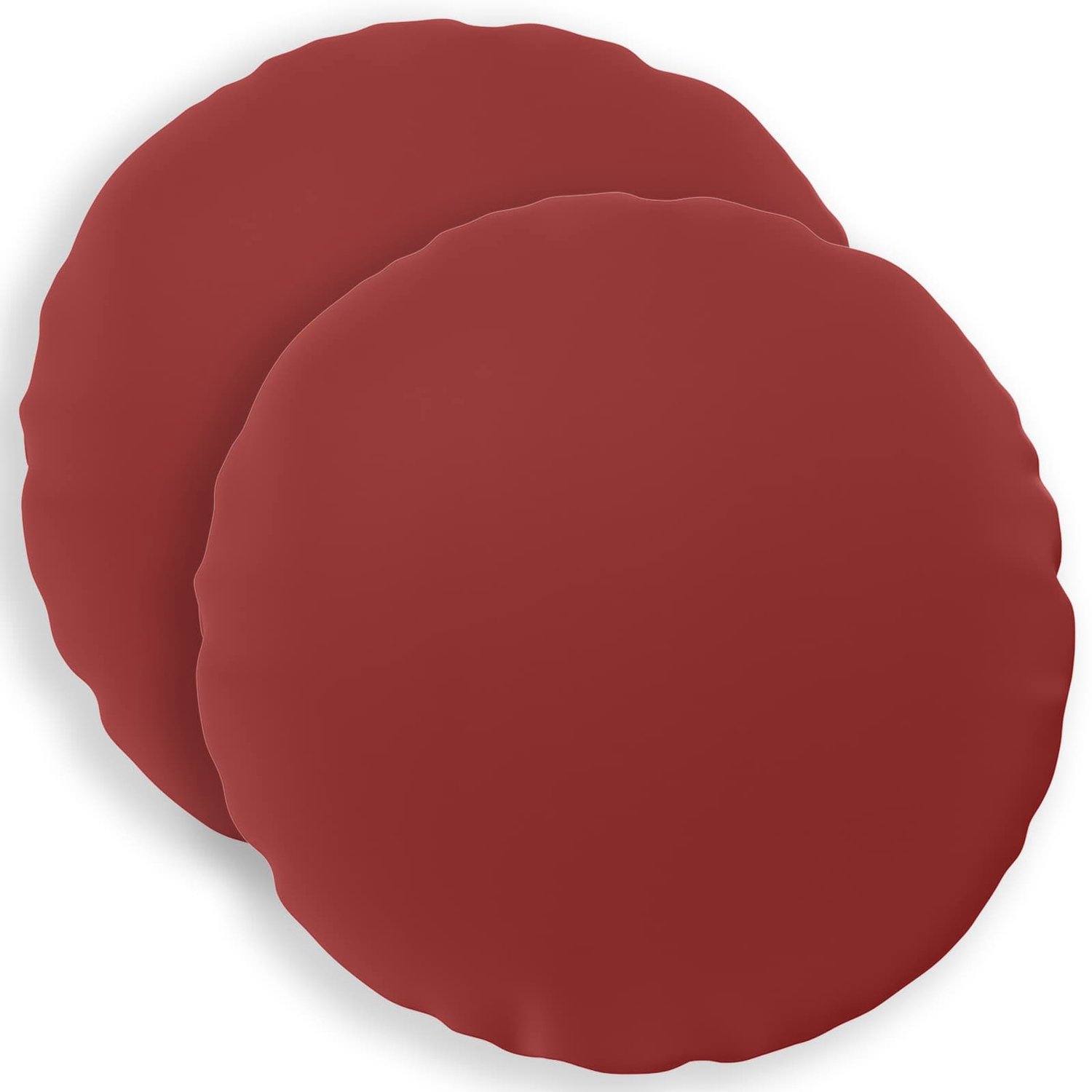 vidaXL Dekenkussen - 2 - st - HEERLEN - Wijnrood - Diam. - 30 - cm - Polyester