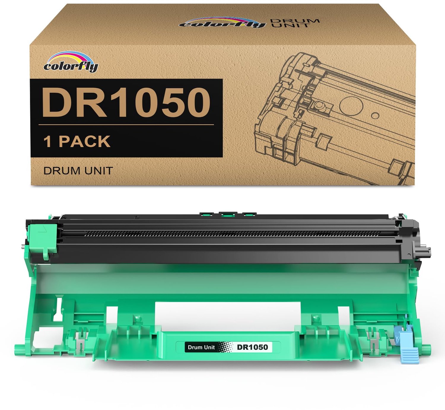 Drum Compatibel met Brother DR-1050 voor TN-1050 Toner