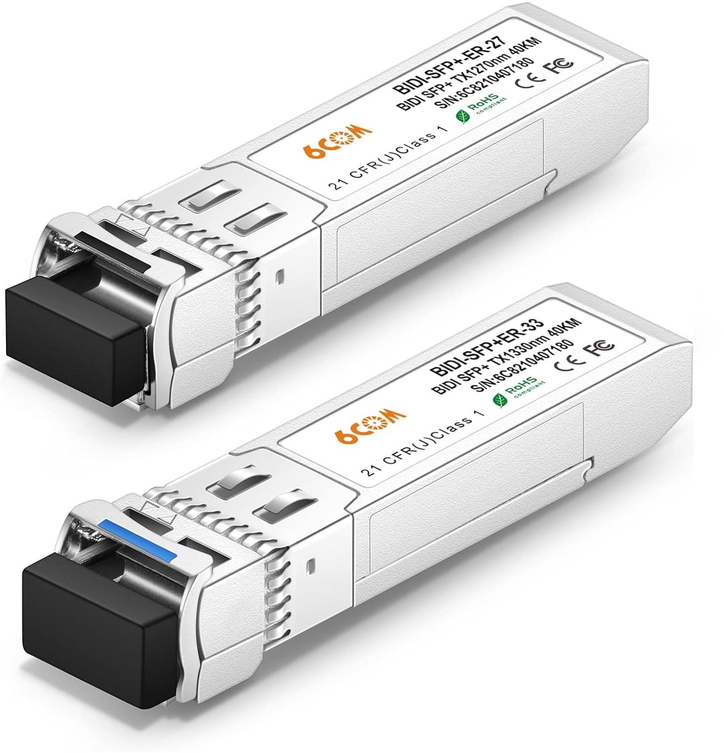 10G SFP+ Bidi Transceiver Set voor Lange Afstanden