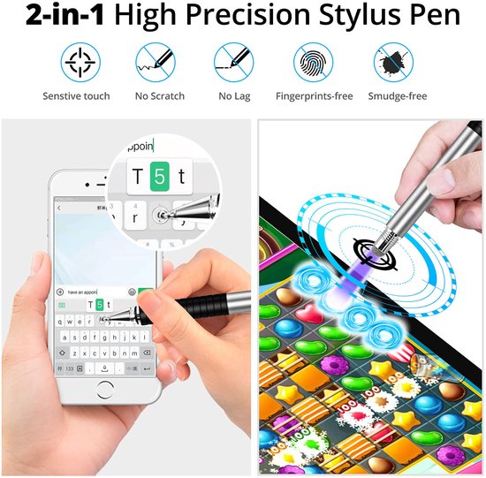 Universele Capaciteit Pennen Set - 4 Stuks voor Tablet en Smartphone — afbeelding 2