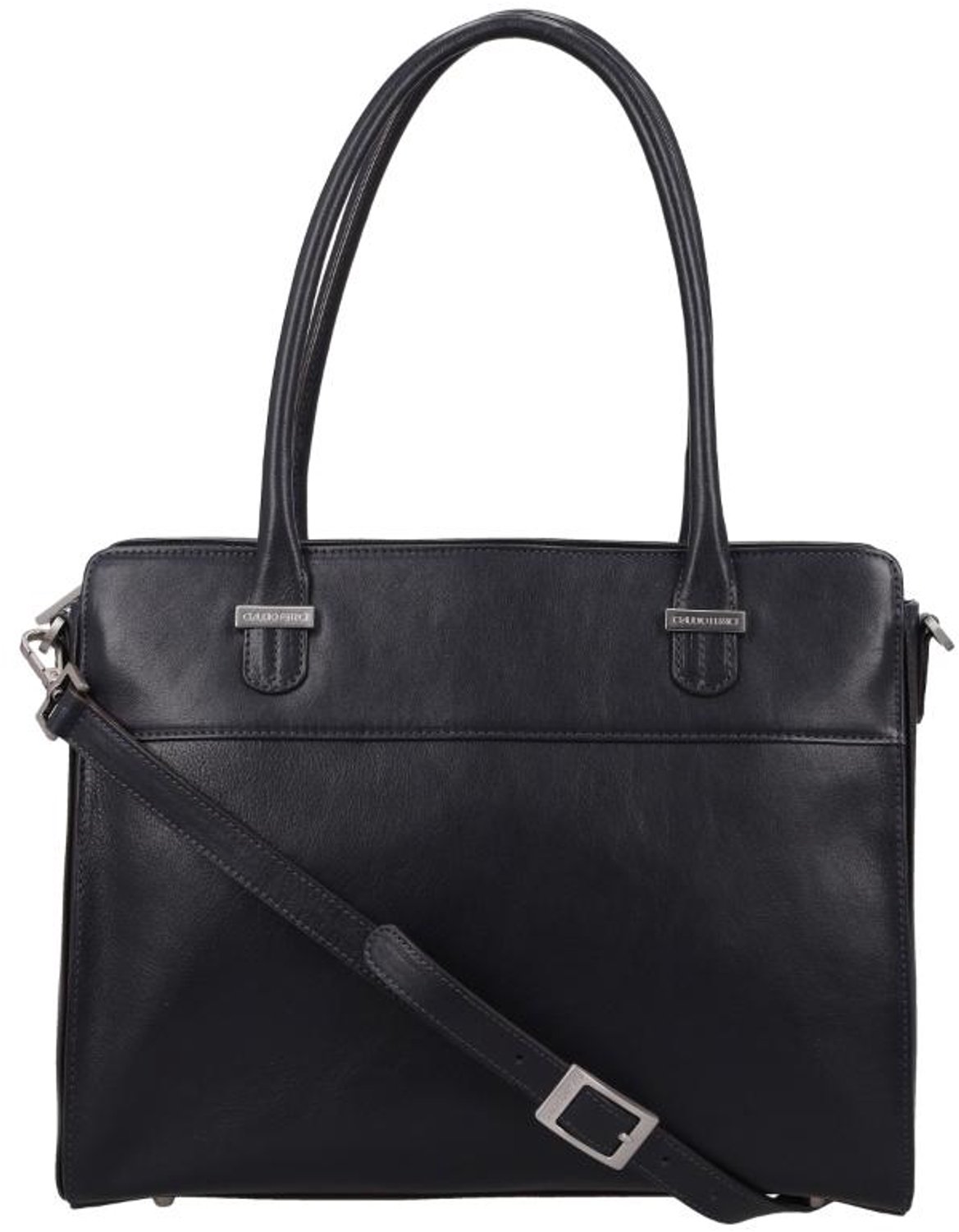 Claudio Ferrici Classico Medium Schoudertas Dames - Leer - Blauw