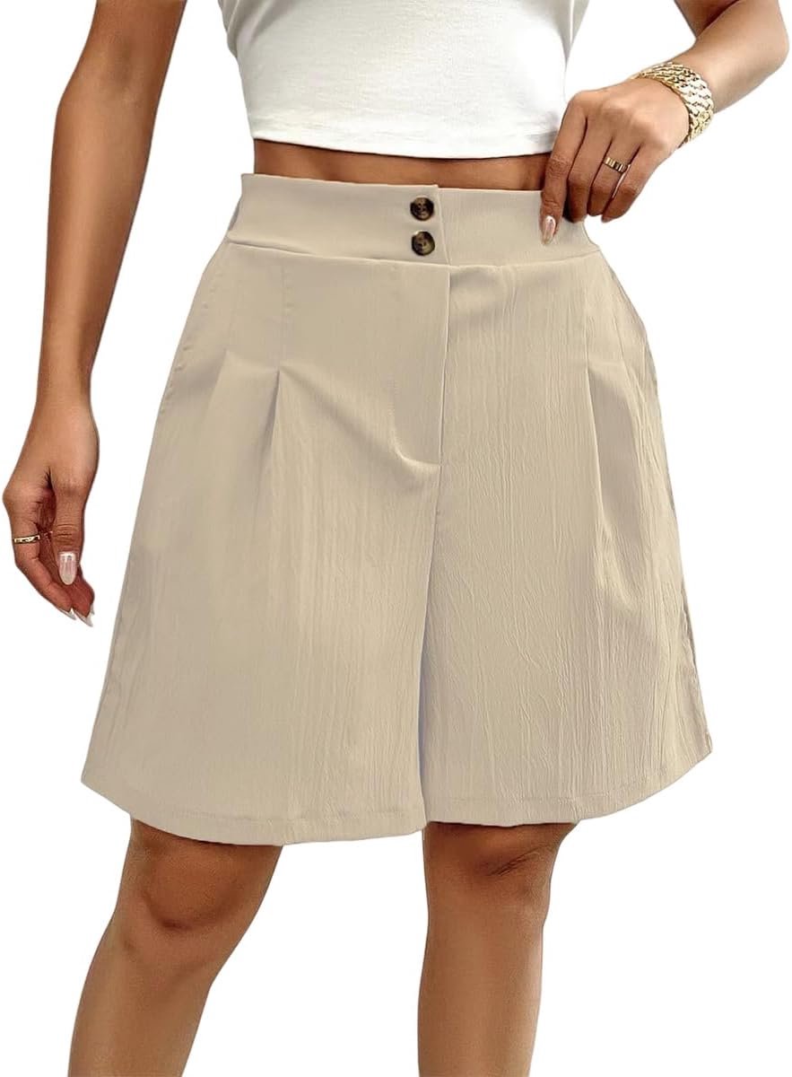 Broek dames shorts zomer korte sportbroek loopshorts trainingsbroek korte sportshorts dames sportbroek hoge taille shorts zomer shorts met zakken en vrijetijdsshort bermuda shorts