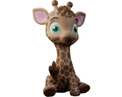 Baby Giraffe Figurine – 3D-Printed Desk Decor, Cute Animal Sculpture with Middle Finger, Unique Gift for Giraffe Lovers (1, Small)