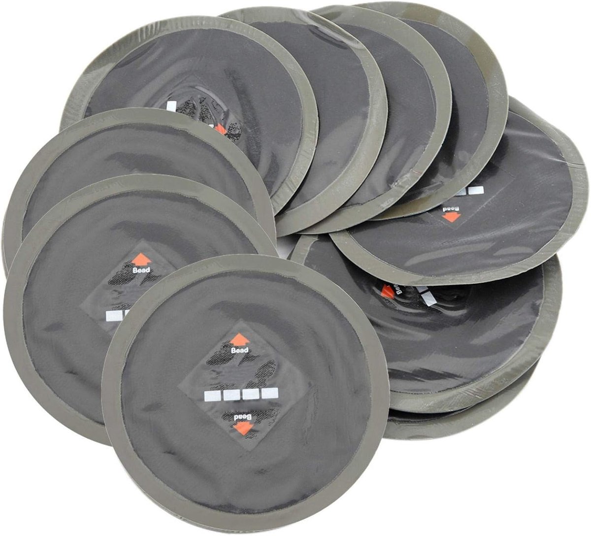 Bandenreparatiepatch, 10st 90mm Auto Natuurrubber Band Bandreparatie Koude Roud-patch Tubeless-patches