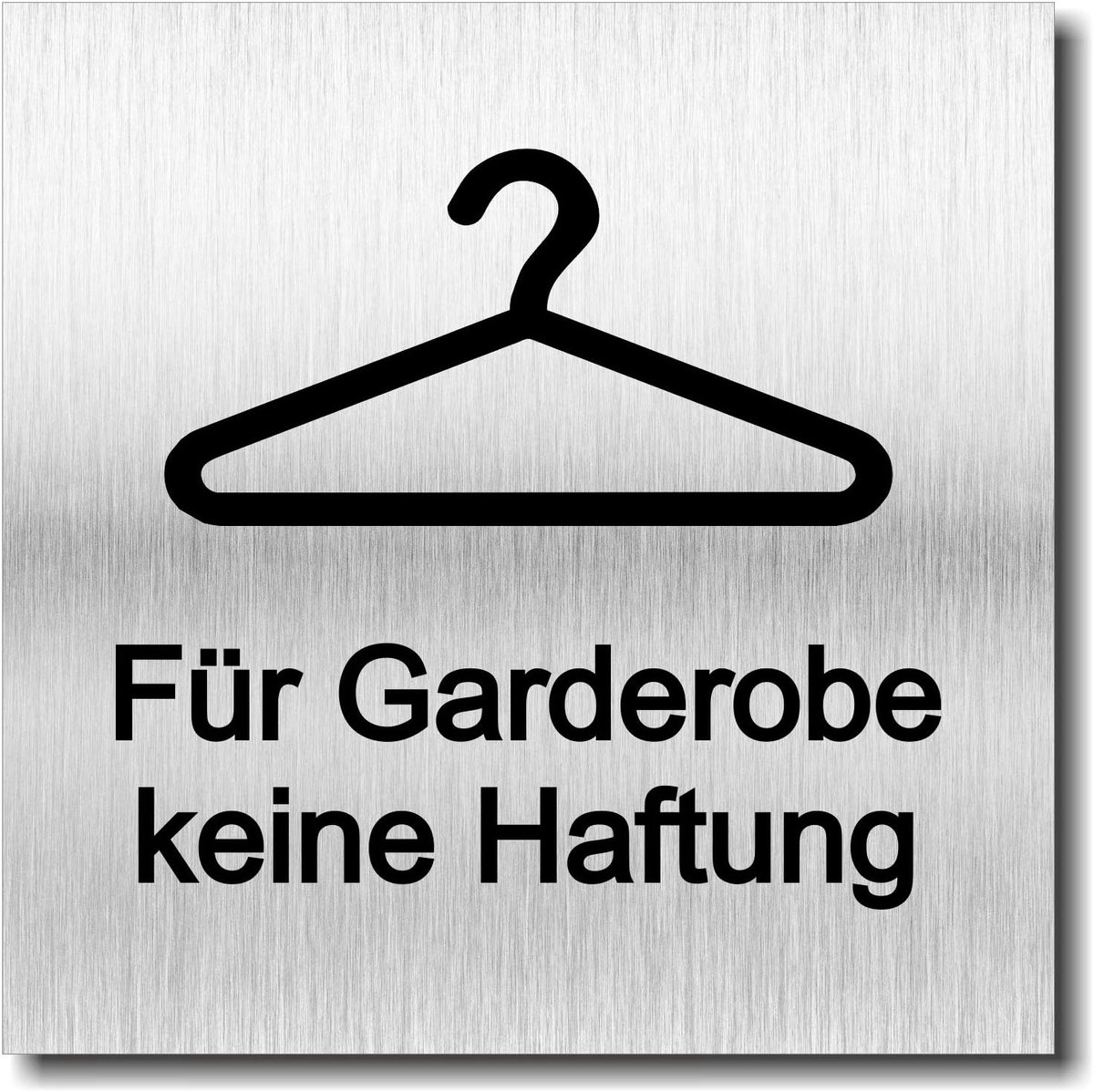 Garderobe UV print 12 x 12cm - 3mm aluminium composiet - Made in Germany