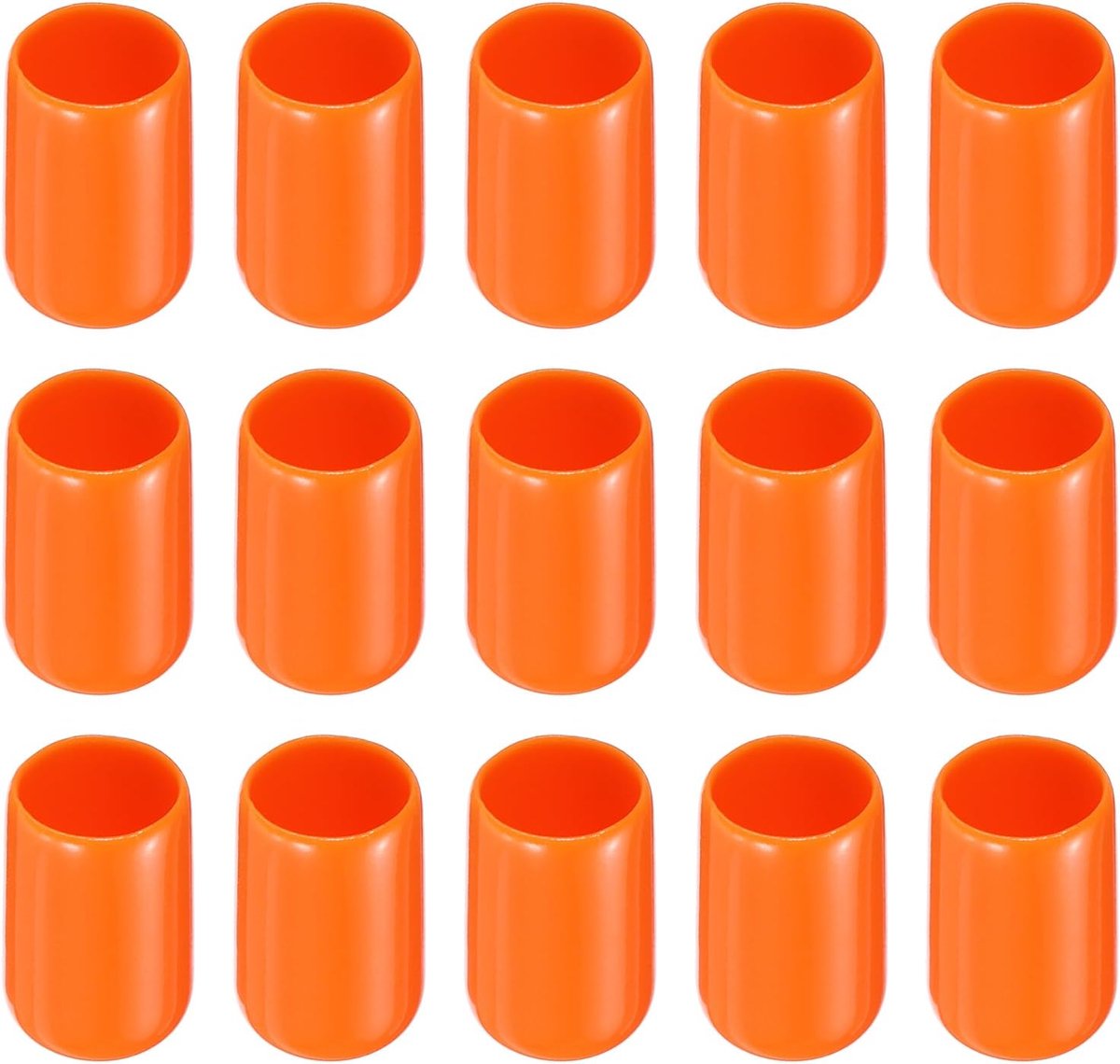Dailygoods- Schroefdraad Protector Rubber - 20 Pack Eindkappen - 1/2" (12mm) ID - Roestpreventie - Slijtvast - Geschikt voor Elektrische Toepassingen