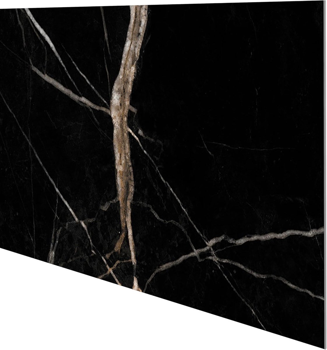 Vilo SPC tegels, binnenpaneel, marmerlook, zwart, 30 x 60 cm, 4 mm, 13 platen 2,34 m²