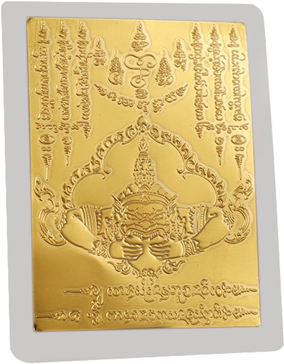 Boeddha, Thai Boeddha -blad Gold Card Holy Charme