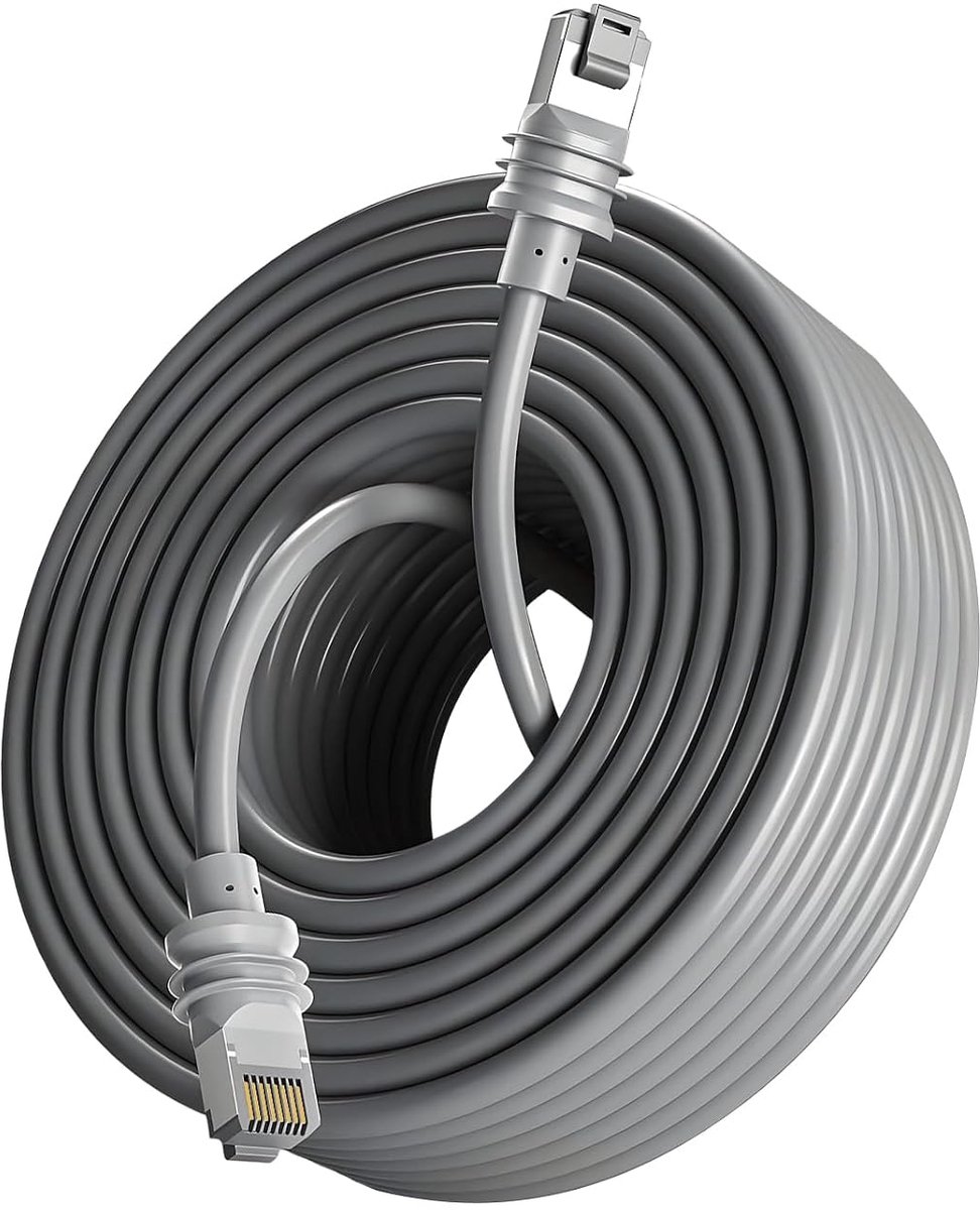 Gen 3-kabel 23 m / 75 FT waterdichte snelle internetkabel voor Starlink Satellite V3 vervangende Starlink Ethernet-kabel Gen 3