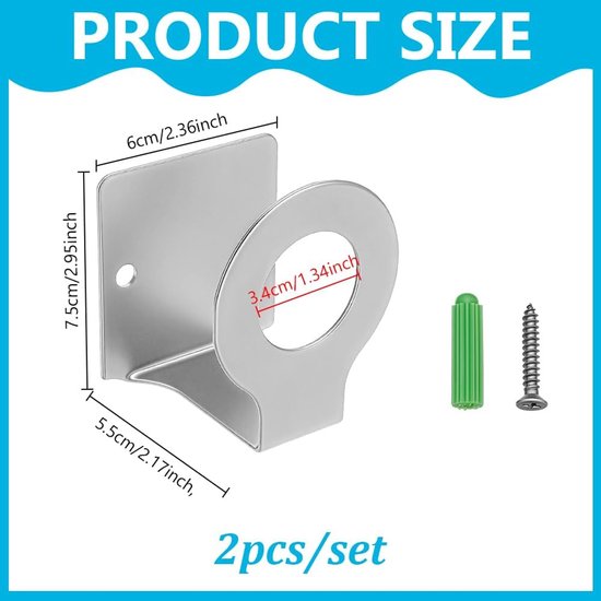 2 Set Wandmontage Snijplank Houder 201 Rvs Snijplank Rack Opknoping Pot Deksel Houders Onder Kast Snijplanken Opslag Rack Hanger Organizer voor Thuis Keuken — afbeelding 2