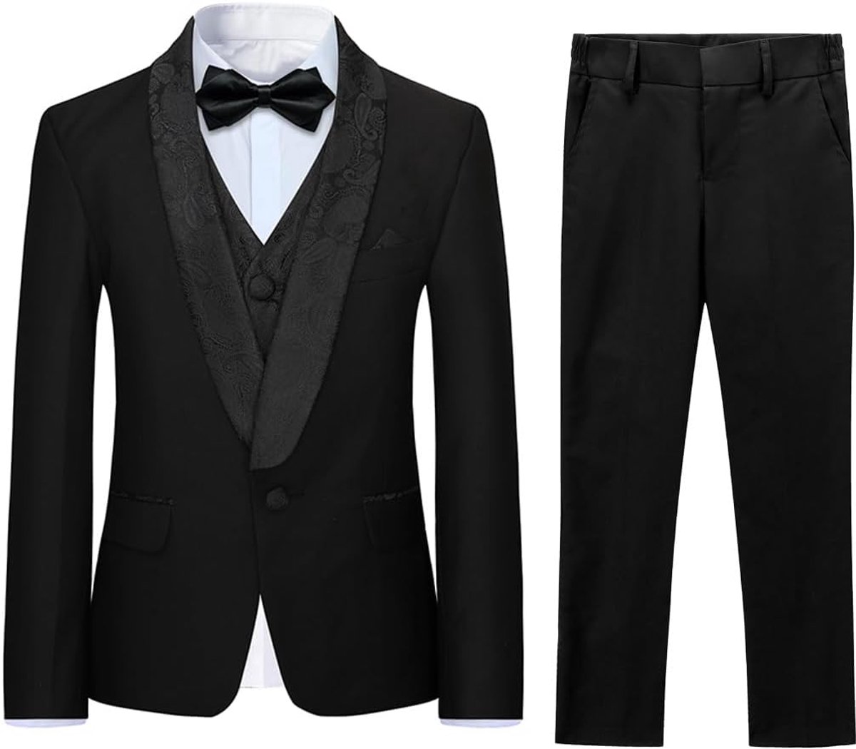 3-delig, klassiek, slim fit, bruiloft, bal, tuxedo jas, broek en vest