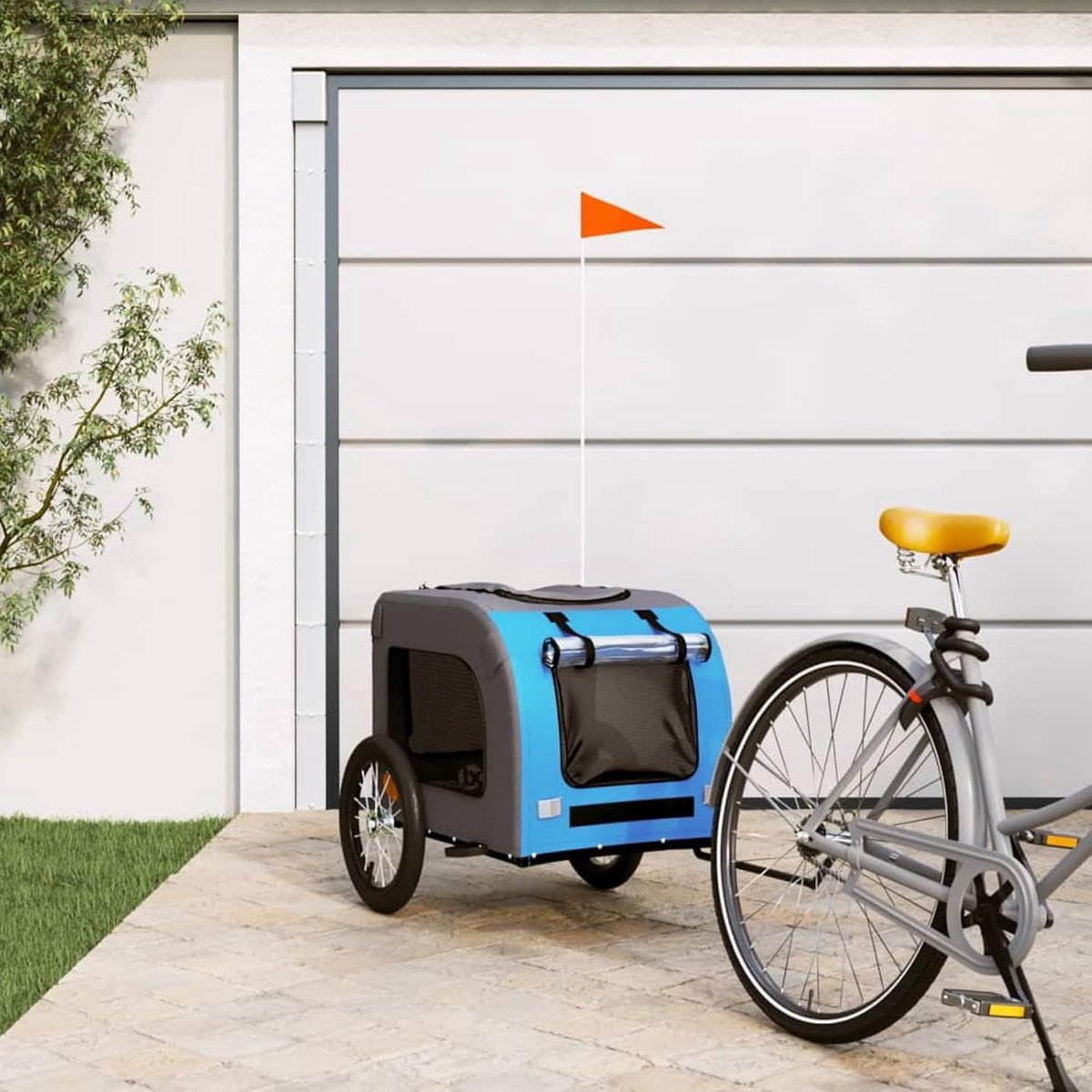 Fietsaanhangwagen voor honden en kinderwagens