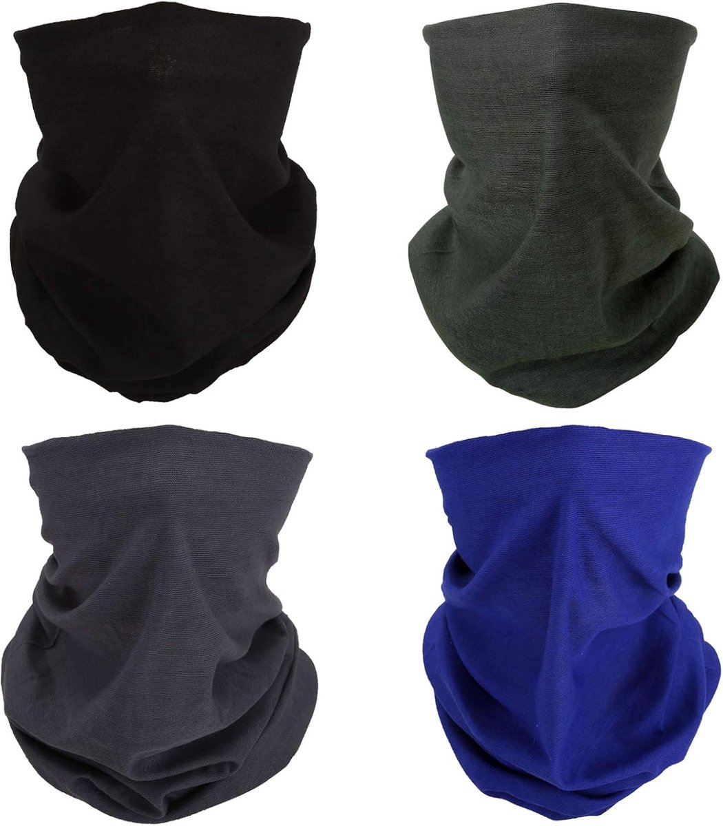 4 multifunctionele hoofdband bandana bivakmuts voor vrouwen mannen