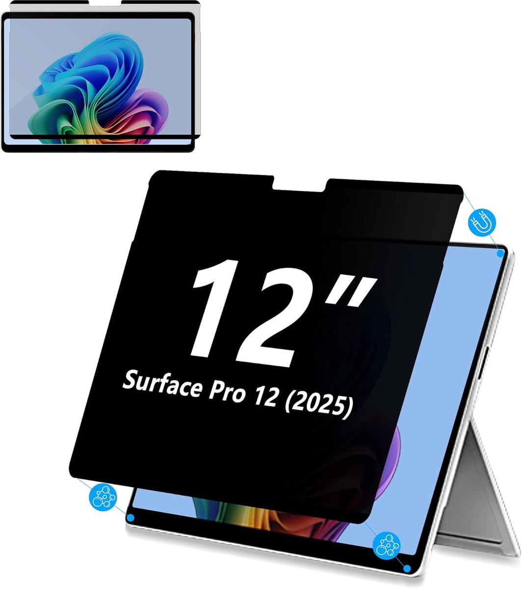 Magnetic Privacy Screen voor Microsoft Surface Pro 12 inch 2025