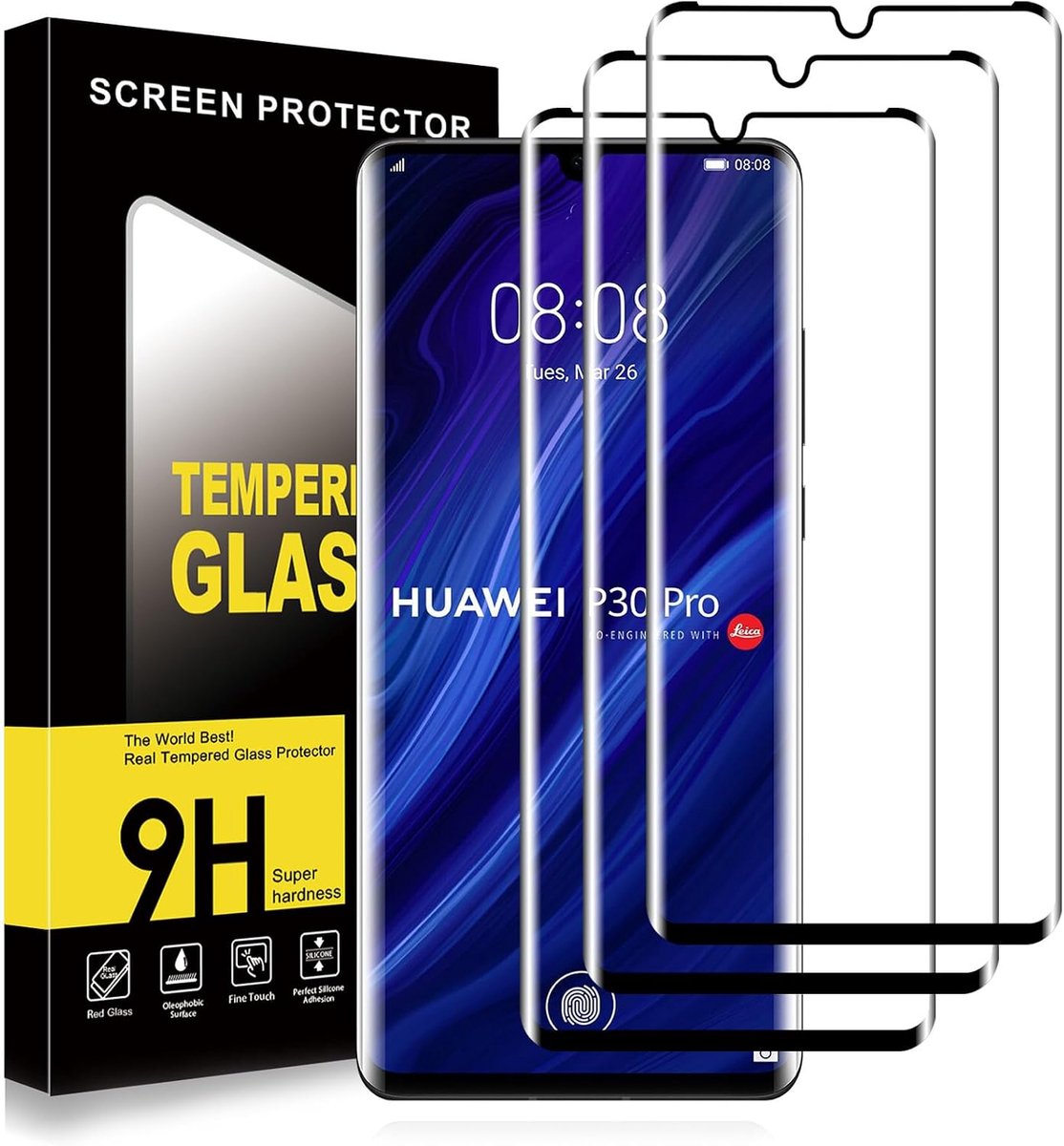3 stuks pantserglas voor Huawei P30 Pro