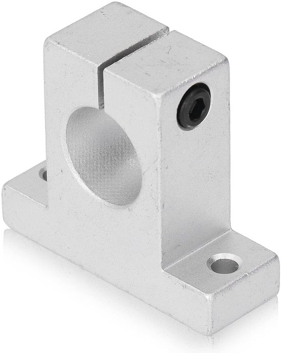 4-delige set verticale aluminium klemmen voor lineaire rail ondersteuning van 25mm stangen, ideaal voor lineaire beweging en precisie toepassingen — afbeelding 5