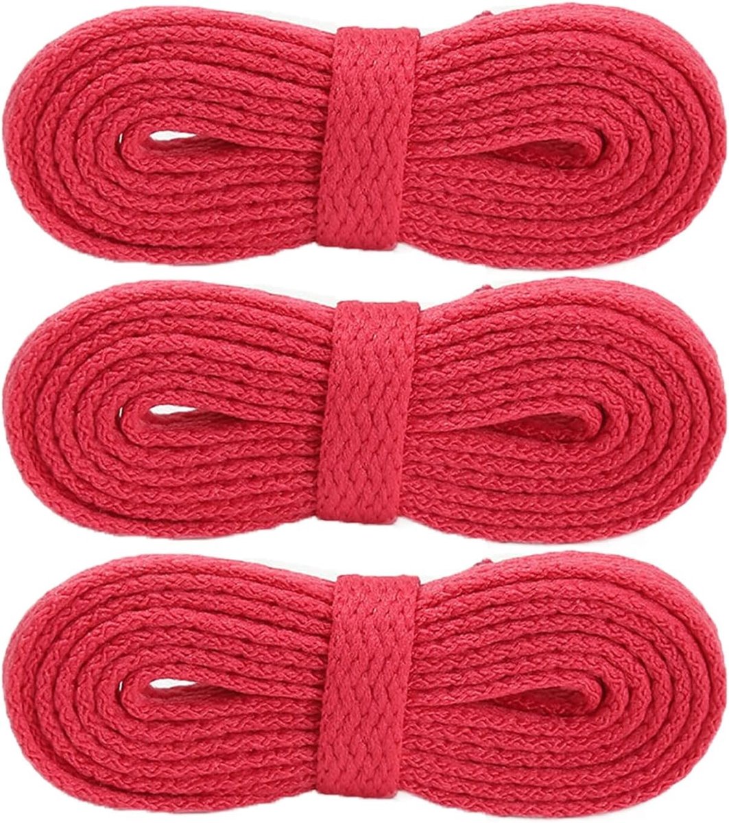 Schoenveters - 8mm Brede Duurzame Sportschoenen Kant Gekleurde Vervangende Trainerkant voor Wandelschoenen