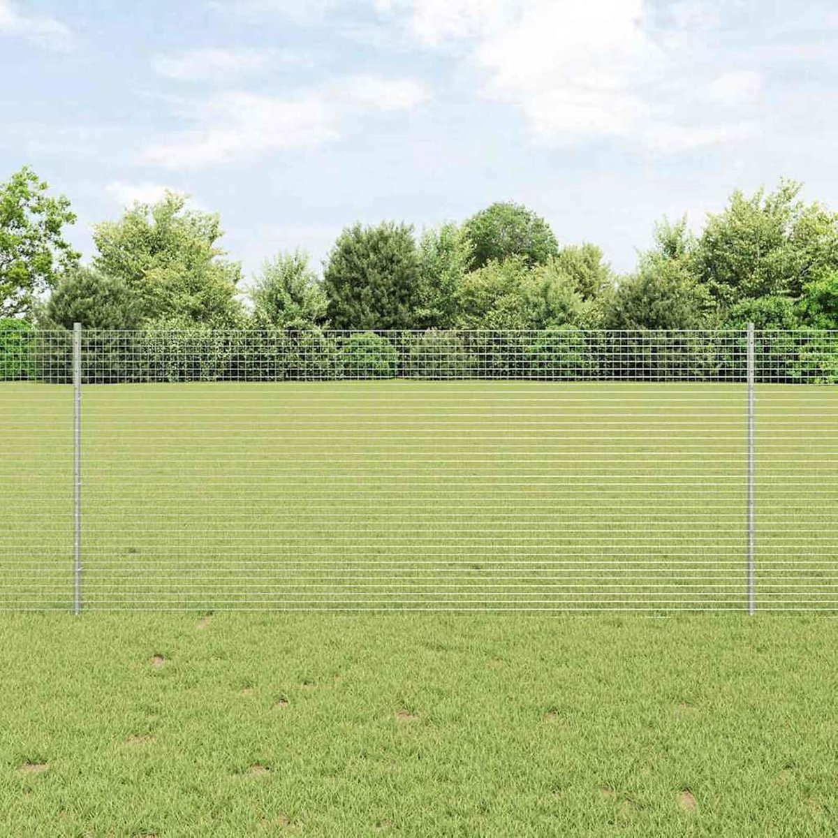 Kippendraadhek, set van 2 rollen, verzinkt staal, 10 x 1 m, duurzaam, mobiele omheining, tuinhek voor tuin, binnenplaats, kippenhek, konijnenhok 3336328