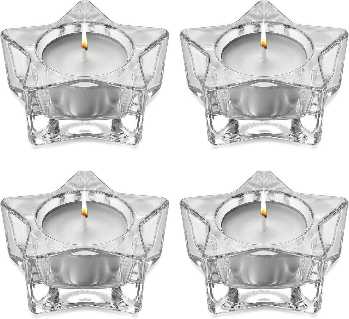 Theelichthouders Van Helder Glas, Theelichtglasjes Klein