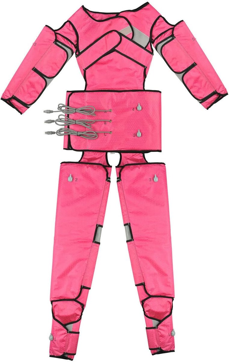220 V Lymfedrainage Machine Lymfatische Massage Machine Compressie Gewichtsverlies Massage Machine Benen Voeten Taille Armen Gewichtsverlies Set (Roze)