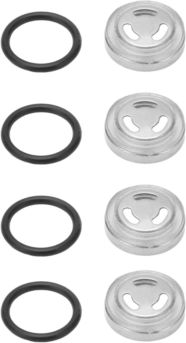 Brake Clutch Master Cylinder Sight Glass Set, Set of 4 Front Rear Master Cylinder Reservoir Sight Glass Lens with O - ShopVlot