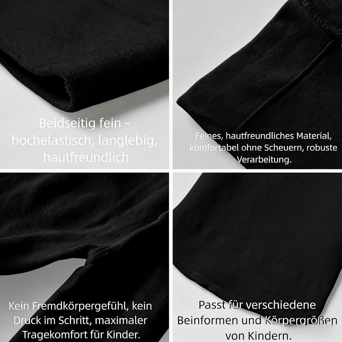 3 stuks meisjes panty's - Kinderpanty's van microvezel voor schooluniform, ballet & dagelijks gebruik - Zwart Leeftijd 8-10 jaar