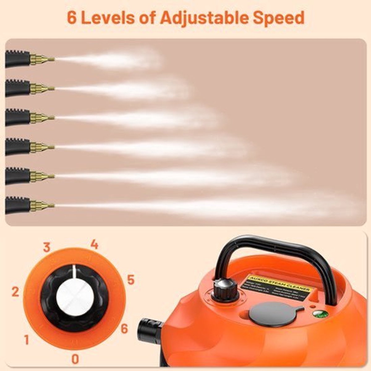 Stoomreiniger Draagbaar - 2500 W Vermogen - 1000 ml Watertank - Handstoomreiniger - Voor Vloeren En Meubels