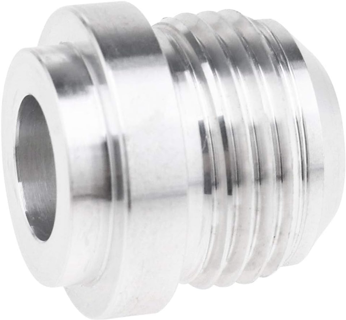 Brandstofaansluiting Adapter - Mannelijk - Aluminium - Ronde Basis - Voor Brandstof- en Oliekouler Tanks