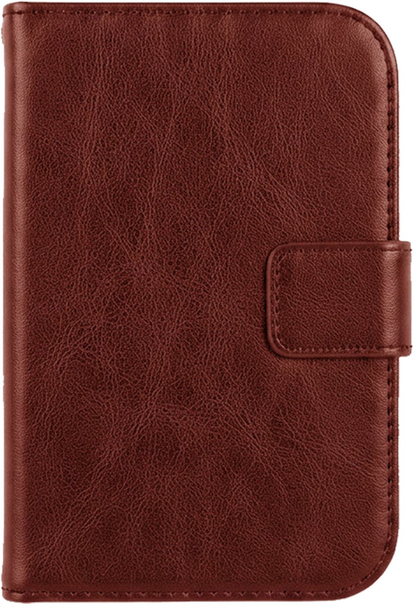 Hoes - Met Pasjeshouder - Geschikt voor Apple iPhone Duo - Luxe Bookcase Portemonee - Flip Case - Kunstleer Book Case - Flipcase - Book Cover - Walletcase - PortemonneeHoes - Bruin