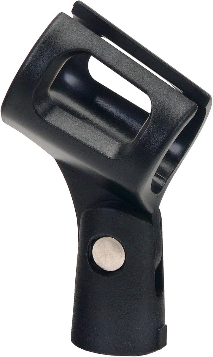Microfoonklem Neopreen Zwart/Breed, Elastische microfoonklem