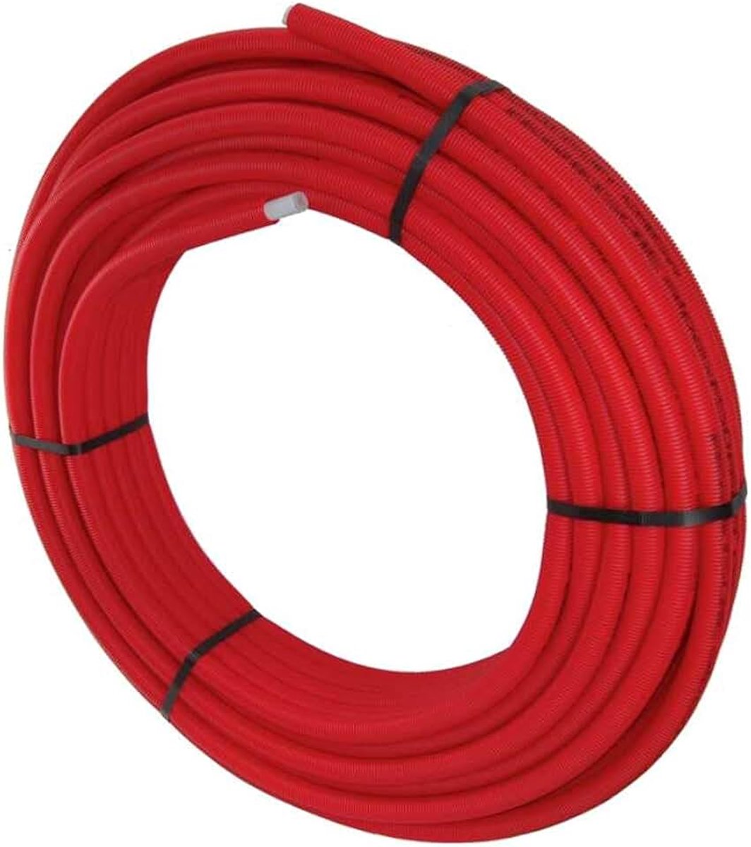 Composietbuis in ring 50 m met rode beschermbuis 16x2mm