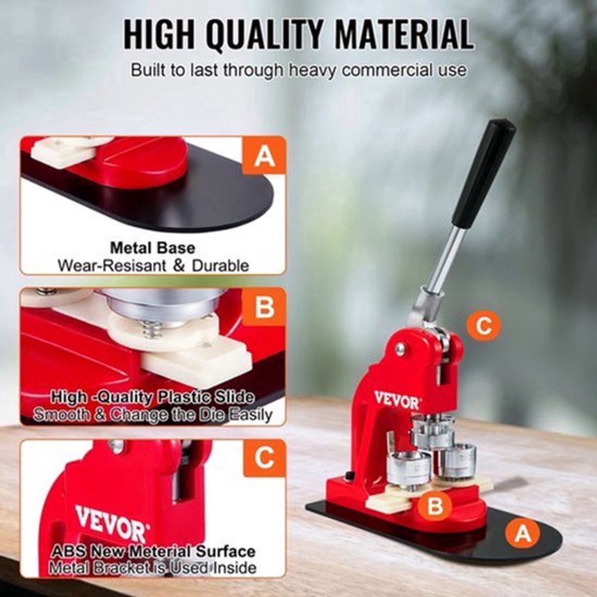 Button Maker - Button Maker Machine - Buttons - Badge Maker - Button Machine - Pin Maker - 75MM - 500st Button Parts
