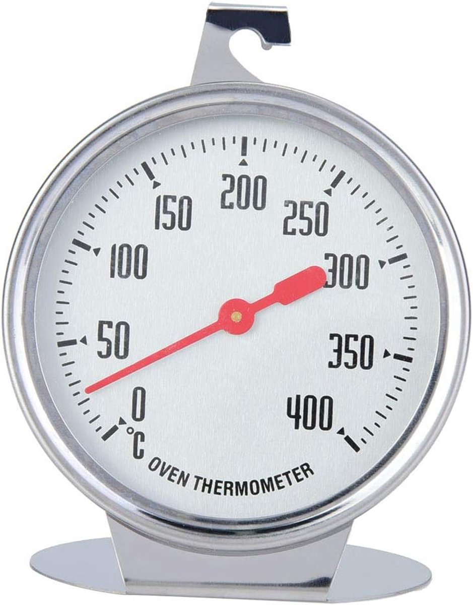 Oventhermometer met Grote Wijzerplaat, Oventhermometer met Staande Wijzerplaat Roestvrij Staal Grote Keukenbakbenodigdheden Keuken Kookoventhermometer voor BBQ Ovengrill