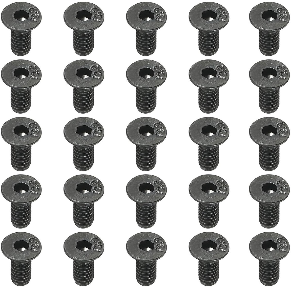 M3 x 8mm Hexagon Socket Platte Kop Schroeven, 100 Stuks, Verzinkte Schroeven van Medium Koolstofstaal, Voldraad, Zwart Geoxideerd, Kwaliteit 10.9