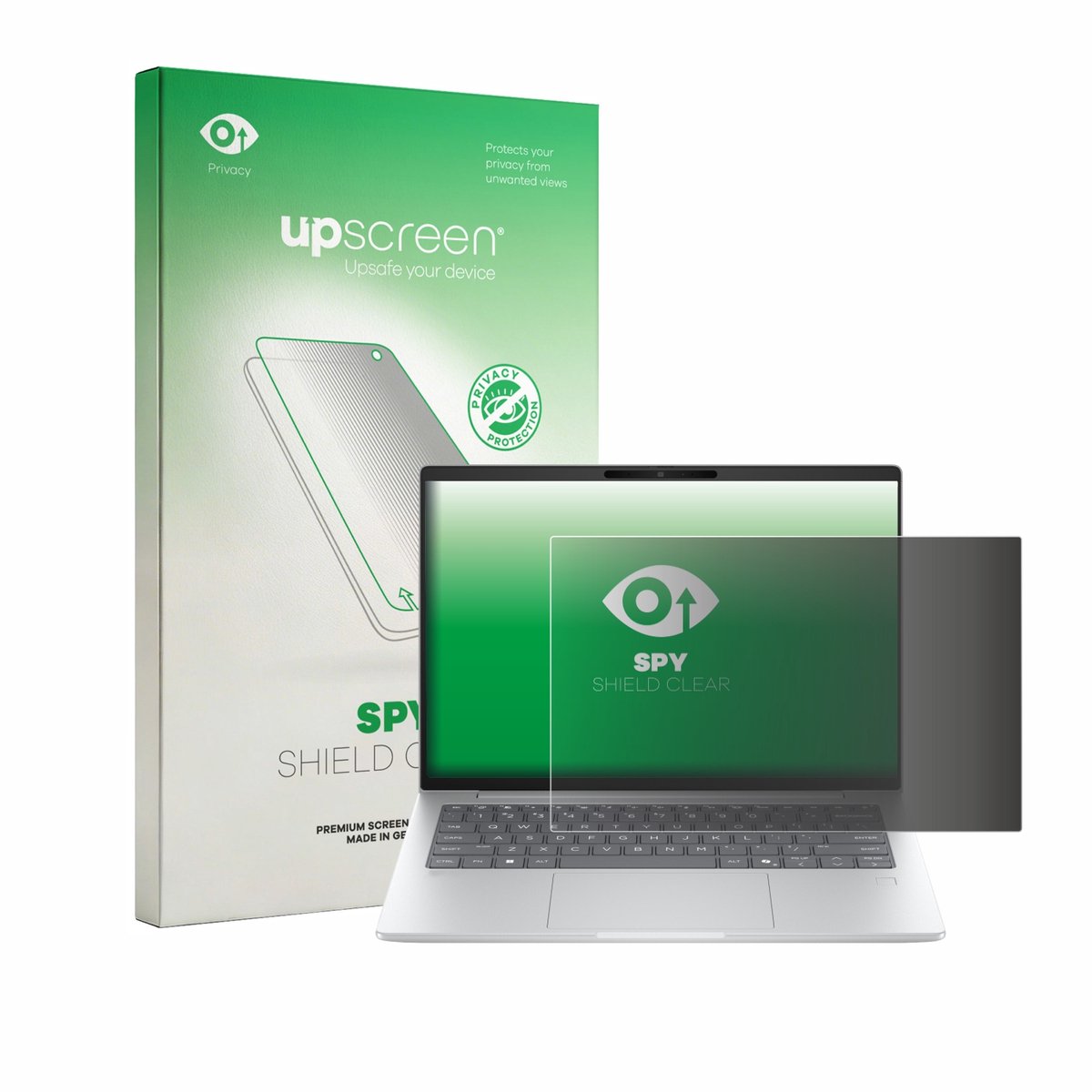 upscreen - privacy screenprotector voor HP EliteBook 6 G2q 14" - Folie Beschermfolie Blauwlichtfilter